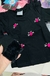 Blusa manga longa Angerô com pelinhos e pompom pink - comprar online