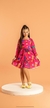 Vestido manga longa borboletas flores