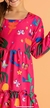 Vestido manga longa borboletas flores - comprar online