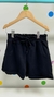 Short Angerô em moletinho preto 22239