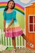 Vestido Kukie multicolor 65469