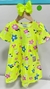 Vestido Quimby florzinhas amarelo neon 29683