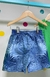 Short Tactel folhagens azul Fakini