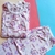 Pijama manga longa ursinhos branco lilas