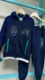 CONJUNTO ANGERO MARINHO/VERDE ZIPER CAPUZ 28609
