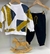 CONJUNTO UP BABY MOLETOM BLUSAO E CALCA ABSTRATO MARINHO