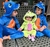 KIGURUMI FAKINI EM TECIDO FLEECE DINOSSAURO AZUL