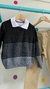 CASACO EM TRICOT MASCULINO PRETO