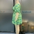 vestido feminino plus size, casual solto plissado, cintura cortada,