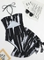 Maiô estampado de halter feminino com saia de natação, moda praia feminina. na internet