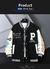 Uniforme unissex de beisebol slim fit, casaco Hip Hop