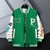 Uniforme unissex de beisebol slim fit, casaco Hip Hop na internet