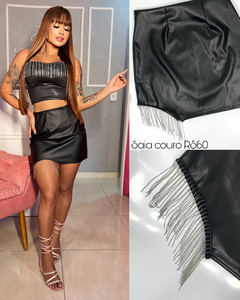 SAIA couro c/ Strass