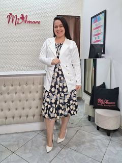 Blazer Alongado Off Paola - Mi Amore