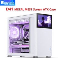 JONSBO-Pinecone Case para PC Chassis, Versão Tela Principal, Caso ATX, Dual 360 - loja online