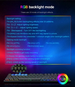 REDRAGON YI K625P KB USB RGB Mini Magro Ultra-Fino Projetado Com Fio Teclado de - L.A