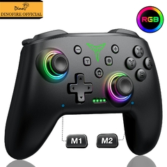 Controlador sem fio de dinofire bluetooth rgb para nintendo switch/interruptor o - L.A