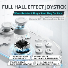 Controlador Gamepad sem fio, Joystick Gatilho Hall, Botões Mecha-Táteis, Adequ - L.A