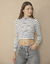 Remera Morley Rayada cuello 1/2 Polera T: S/L (RL000485)