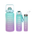 Kit 3 Garrafas Squeeze Galão 300ml, 900ml e 2L