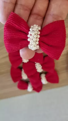 Imagem do Parzinho veludo cutele pérola