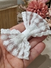 Laço luxo rendado branco - comprar online