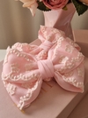 Laço luxo rendada rosa