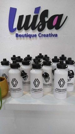 Botella de aluminio doble tapa - comprar online