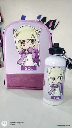 Imagen de Botella de aluminio doble tapa