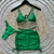 Trijunto Com Alças Decorativas E Saia - Verde - Exclusiva Vest