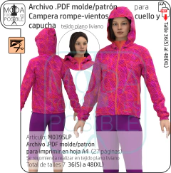039. Molde para Campera liviana rompe-vientos