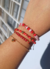 pulseras echas a mano en hilo y cadena de oro laminado 
