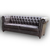 Sofá Chesterfield $1145 mensuales a 12 Plazos