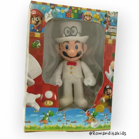 Figura Mario Bros Traje Blaco de Boda