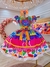 Imagem do Vestido Infantil Junino Xadrez Colorido Super Luxo