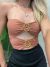 Body Feminino em Poliamida com Recortes e Fivelas Taiane Ref. 1436