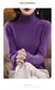 100% lã merino camisola de caxemira feminina camisola de malha gola alta manga na internet