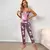 Pijamas femininos conjunto de pijama de duas peças conjunto de pijamas de seda - loja online