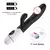 Coelho vibrador para mulher vagina g-ponto mamilo clitóris estimulador empurran - ASHASTORE