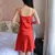 Mulheres sexy seda cetim noite vestido sem mangas camisola de renda sono plissad - loja online