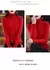 100% lã merino camisola de caxemira feminina camisola de malha gola alta manga - ASHASTORE