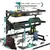 85cm Escorredor De Louça Suspenso Boutique Kitchen Rack Aço Inoxidável Orga na internet