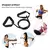 5 níveis de faixas de resistência com alças homens yoga puxar corda elástica - ASHASTORE