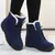 Imagem do Botas femininas de pele quente botas de tornozelo para mulheres sapatos de inver