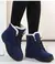 Botas femininas de pele quente botas de tornozelo para mulheres sapatos de inver - comprar online