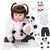 BRASTOY Boneca Reborn Panda Menina 48cm Corpo de Silicone Vem Com Pelúcia - ASHASTORE