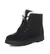 Botas femininas de pele quente botas de tornozelo para mulheres sapatos de inver