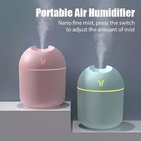 Difusor de óleo Mini Aroma com lâmpada LED, atomizador de óleo essencial, umi