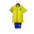 Camisa + Shorts Infantil Seleção Brasileira - Amarela