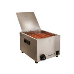 Panchera Eléctrica Santini SP-1000 Doble Cocción Al Vapor o Hervida 30 Salchichas